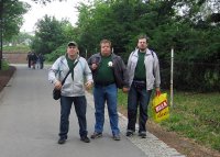 Príchod ku Korunní pevnůstce v Olomouci, kde sa konam Beerfest 2012 a zberateľské stretnutie.